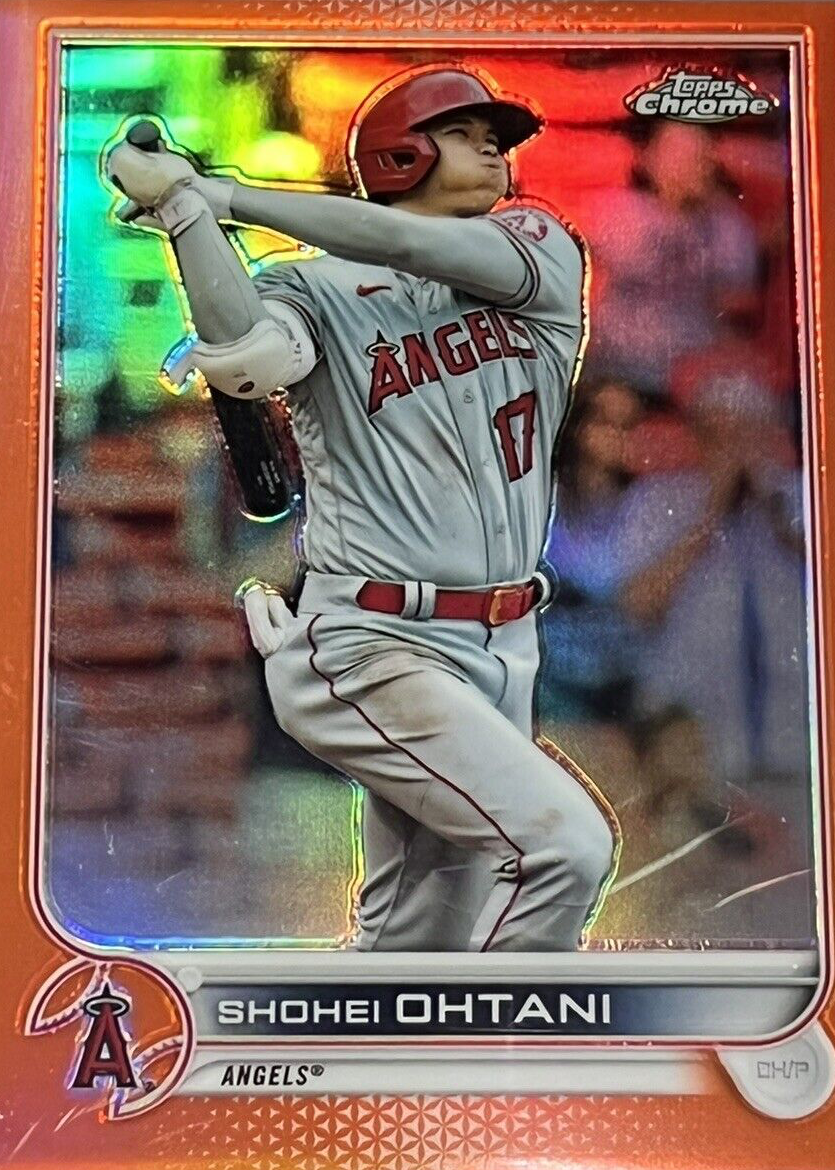 Shohei Ohtani 2022 Topps Chrome #1 Orange Refractor /25 RAW 