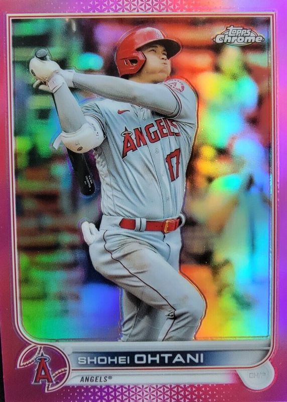 Shohei Ohtani 2022 Topps Chrome #1 Pink Refractor PSA 10 Price 