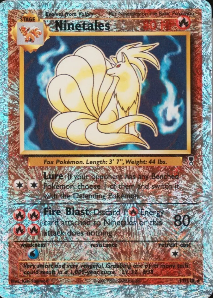 Ninetales 2002 Legendary Collection #17 Reverse Holo Price Guide