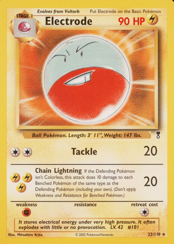 Electrode 2002 Legendary Collection #22 Base PSA 10