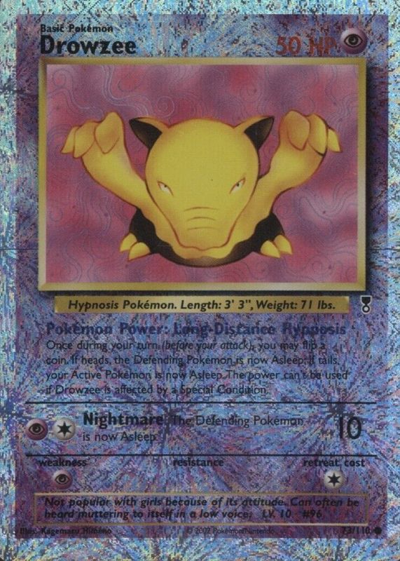 Drowzee 2002 Legendary Collection #73 Reverse Holo PSA 2