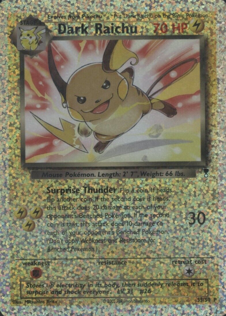pokemon card dark raichu Pokemon - Dark Raichu (7) - Legendary Collection
