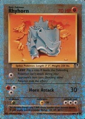 Rhyhorn 2002 Legendary Collection #90 Reverse Holo Price Guide