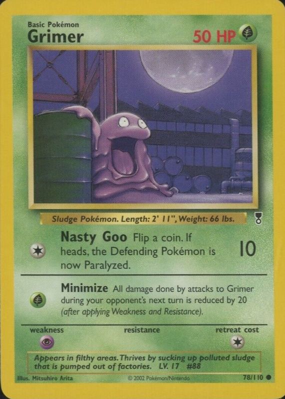 Grimer 2002 Legendary Collection #78 Base RAW TCG (NEAR MINT)