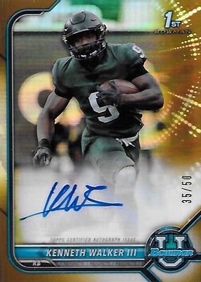 2021 Bowman University #BCPA-KW Chrome Prospect Auto - Gold Refractor /50 (1st)