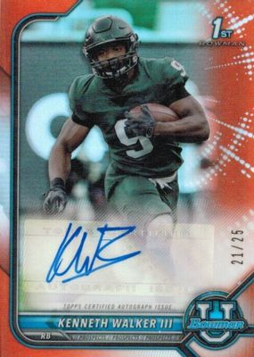 2021 Bowman University #BCPA-KW Chrome Prospect Auto - Orange Refractor /25 (1st)
