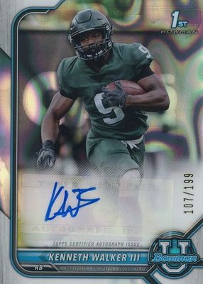 2021 Bowman University #BCPA-KW Chrome Prospect Auto - Lava Refractor /199 (1st)