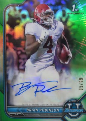 2021 Bowman University #BCPA-BRO Chrome Prospect Auto - Green Refractor /99 (1st)