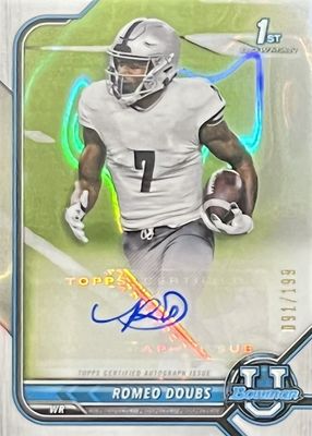 2021 Bowman University #BCPA-RD Chrome Prospect Auto - Lava Refractor /199 (1st)