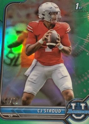 2021 Bowman University #3 Chrome Prospects - Green Refractor /99 (1st)