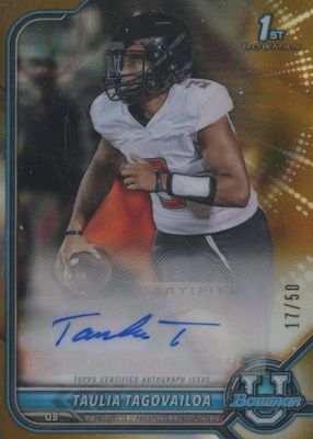 2021 Bowman University #BCPA-TT Chrome Prospect Auto - Gold Refractor /50 (1st)