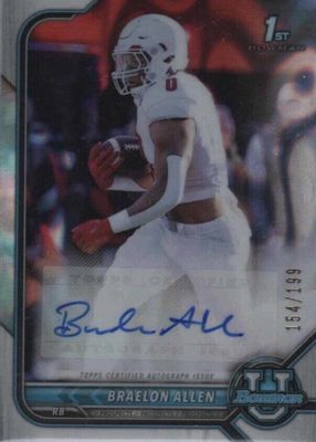 2021 Bowman University #BCPA-BA Chrome Prospect Auto - Lava Refractor /199 (1st)