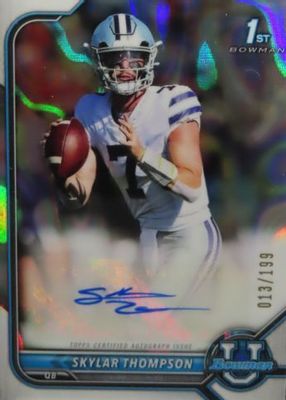 2021 Bowman University #BCPA-ST Chrome Prospect Auto - Lava Refractor /199 (1st)