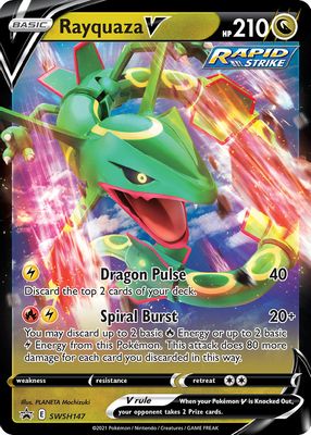 2021 Sword & Shield: Black Star Promo #SWSH147 V Battle Deck (Rayquaza vs. Noivern)