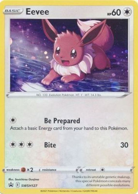 Eevee 2021 Sword & Shield: Black Star Promo #SWSH127 Single Pack Blisters (Evolving Skies) PSA 10