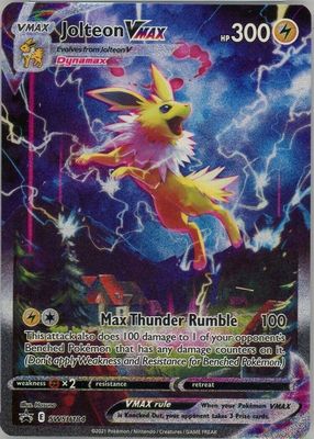 2021 Sword & Shield: Black Star Promo #SWSH184 Premium Collection (Jolteon VMAX) (Full Art)