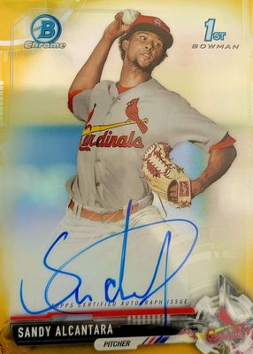 2017 Bowman #CPA-SA Chrome Prospect Auto - Gold Refractor /50 (1st)