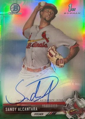 2017 Bowman #CPA-SA Chrome Prospect Auto - Green Refractor /99 (1st)