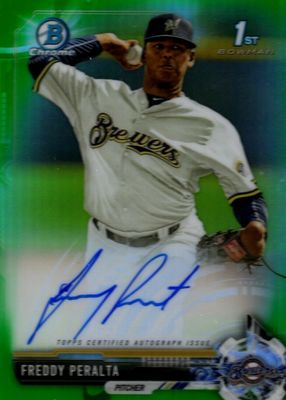 2017 Bowman #CPA-FP Chrome Prospect Auto - Green Refractor /99 (1st)