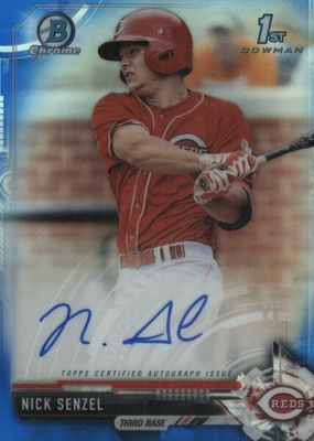 2017 Bowman #CPA-NS Chrome Prospect Auto - Blue Refractor /150 (1st)