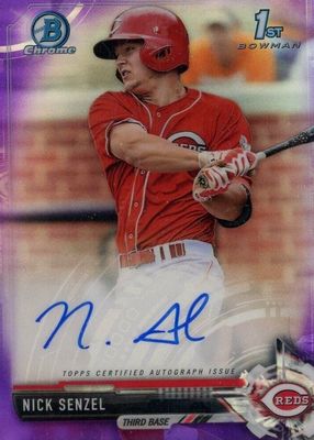 2017 Bowman #CPA-NS Chrome Prospect Auto - Purple Refractor /250 (1st)