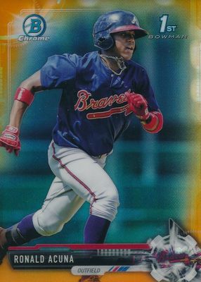 2017 Bowman #BCP-127 Chrome Prospects - Orange Refractor /25 (1st)