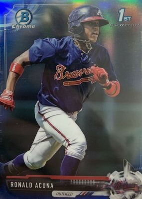 2017 Bowman #BCP-127 Chrome Prospects - 70th Anniversary Blue Refractor (1st)