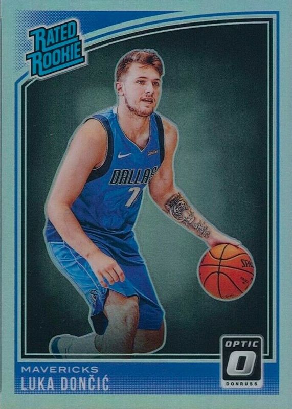 Luka Doncic 2018 Optic #177 Holo Rookie PSA 8