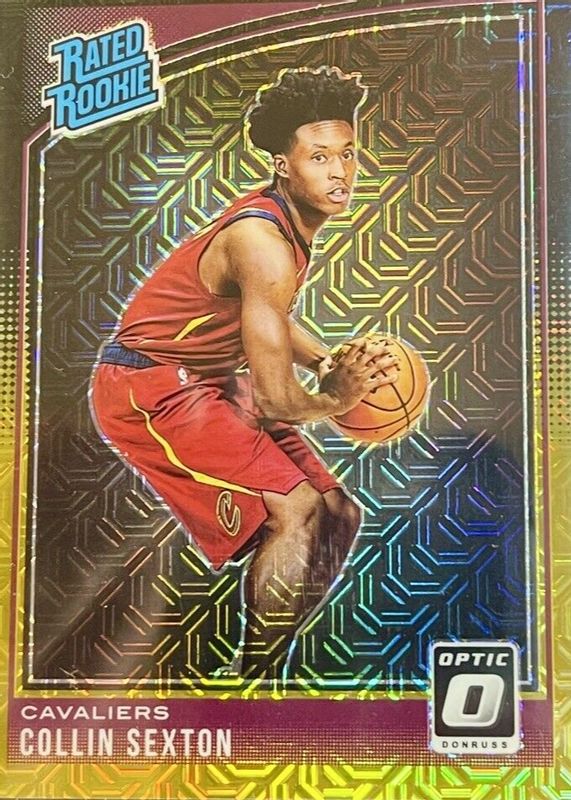 Collin Sexton 2018 Optic #180 Choice Black & Gold /8 Rookie SGC 9