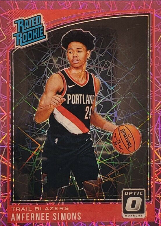 Anfernee Simons RC ルーキー 直筆サイン 99枚限定 ANFERNEE SIMONS ROOKIE CARD Donruss RATED RC Portland Trail