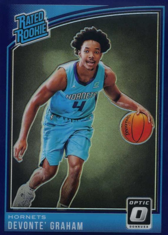 Devonte' Graham 2018 Optic #189 Purple Rookie BGS 9