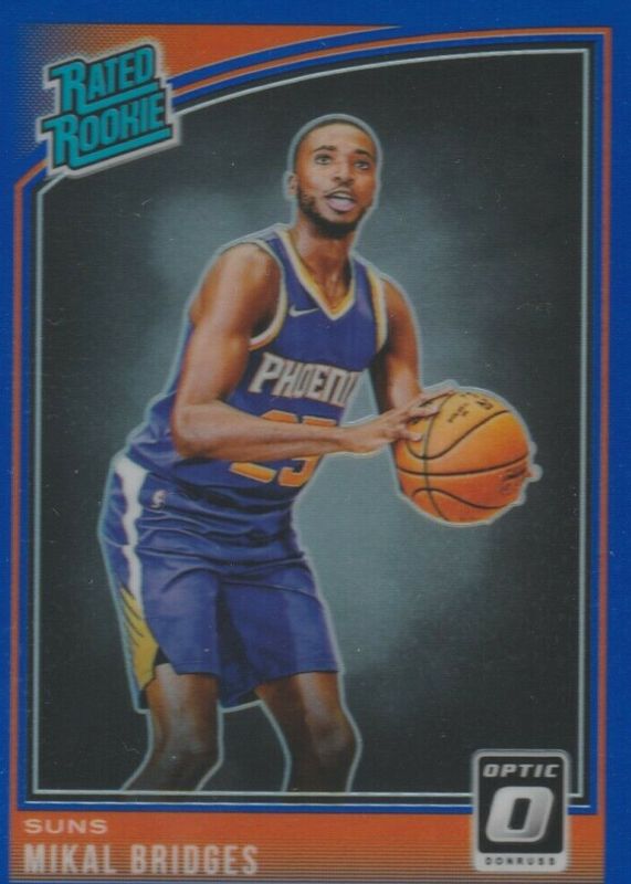 Mikal Bridges 2018 Optic #200 Blue /49 Rookie BGS 9