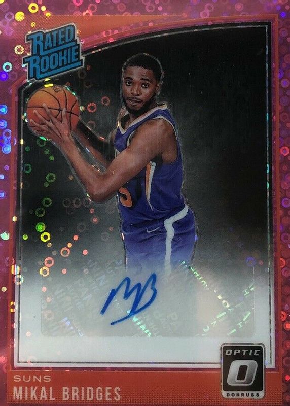 Mikal Bridges 2018 Optic #200 Fast Break Pink /20 Rookie BGS 10 PRISTINE