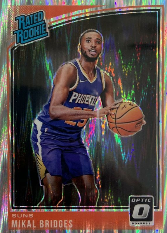 Mikal Bridges 2018 Optic #200 Shock Rookie RAW