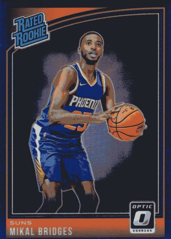 Mikal Bridges 2018 Optic #200 Purple Rookie BGS 9