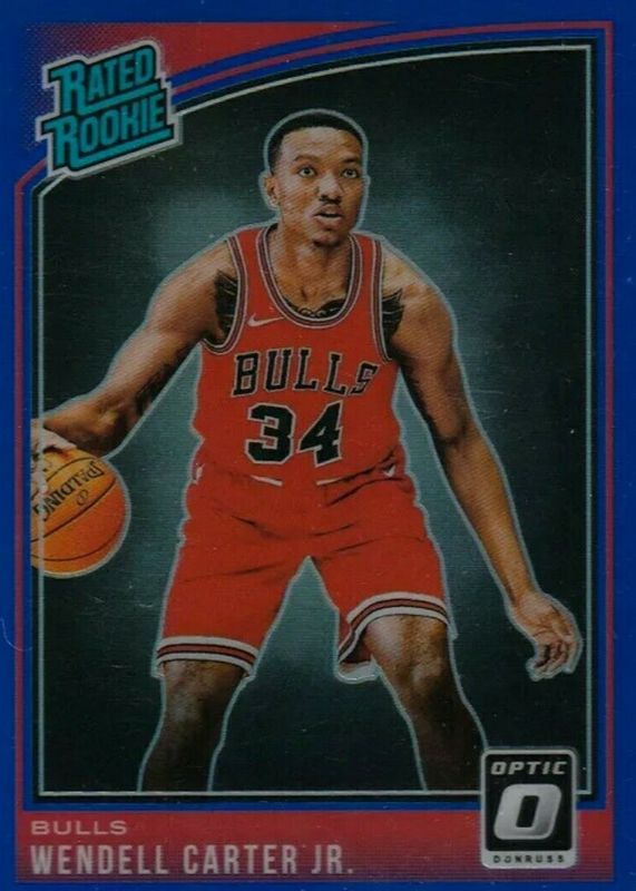 Wendell Carter Jr. 2018 Optic #170 Blue /49 Rookie BGS 10 BLACK LABEL