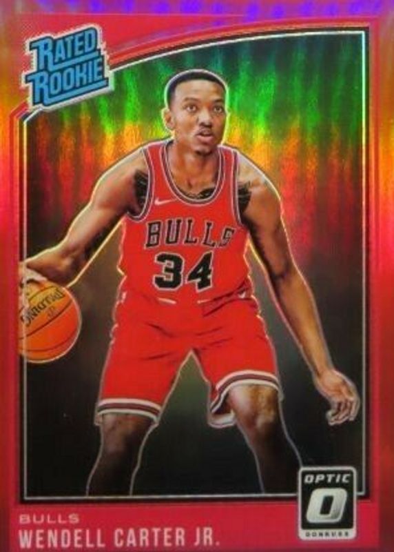 Wendell Carter Jr. 2018 Optic #170 Red /99 Rookie BGS 9