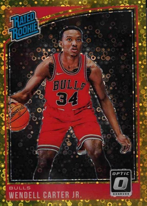 Wendell Carter Jr. 2018 Optic #170 Fast Break Gold /10 Rookie PSA 10