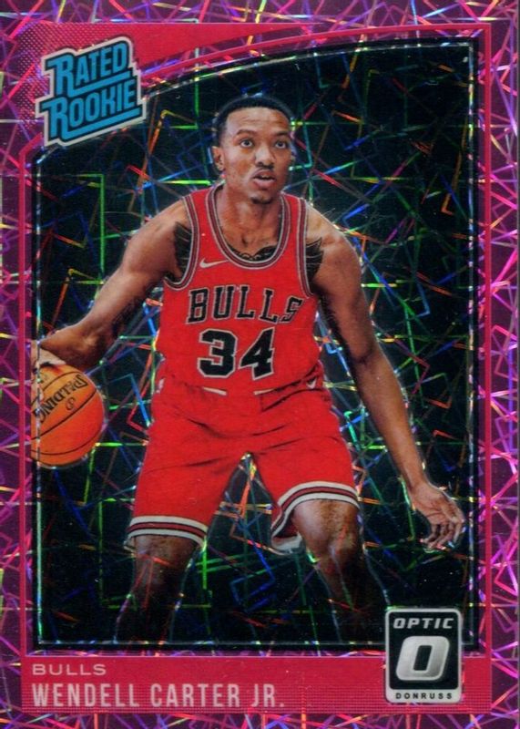 Wendell Carter Jr. 2018 Optic #170 Pink Velocity /79 Rookie SGC 10 PRISTINE