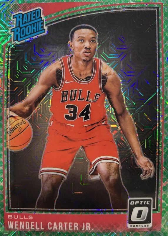 Wendell Carter Jr. 2018 Optic #170 Choice Dragon /(SSP) Rookie PSA 10