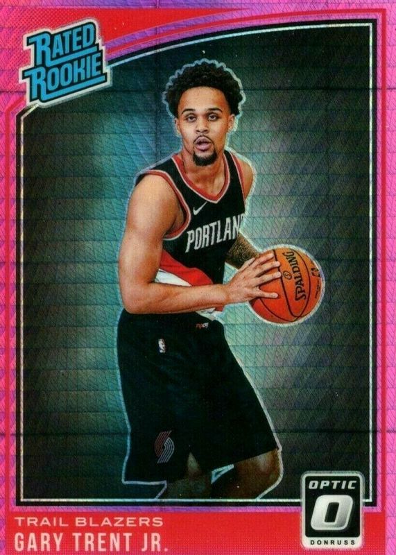 Gary Trent Jr. 2018 Optic #199 Hyper Pink Rookie RAW