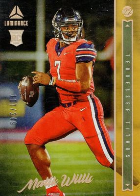 2022 Luminance #103 Gold /249