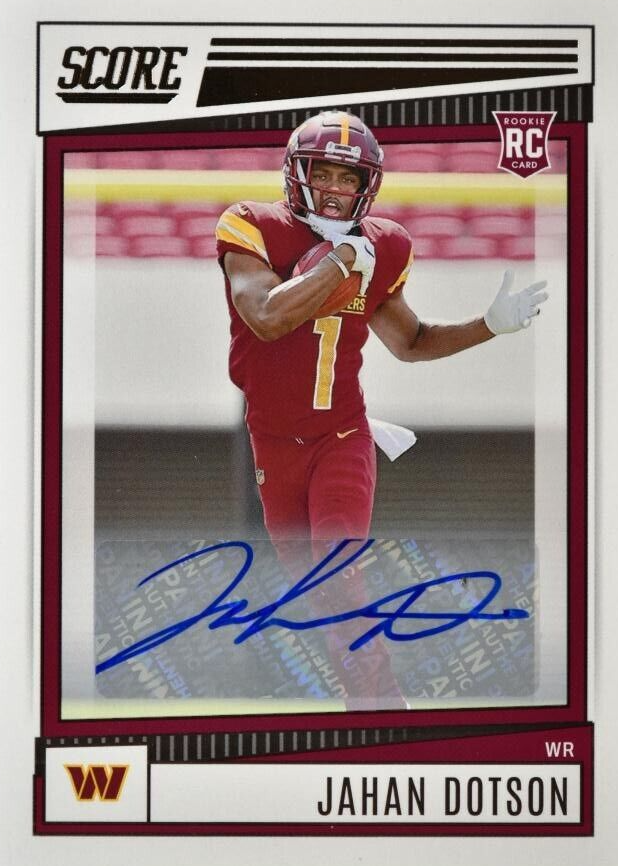 Jahan Dotson 2022 Score #381 Rookie Signatures Price Guide