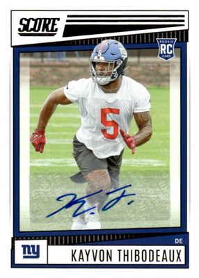 2022 Score #308 Rookie Signatures