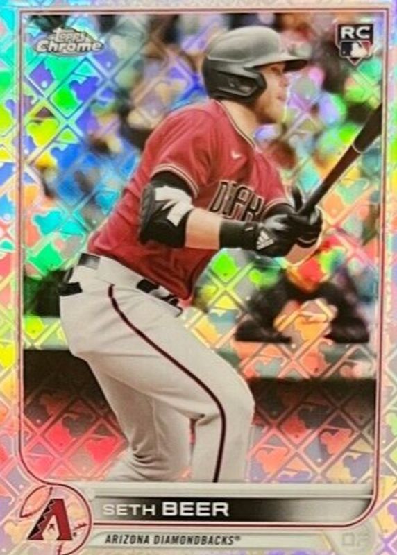 Seth Beer 2022 Topps Chrome Logofractor Edition #93 Base Rookie PSA 10