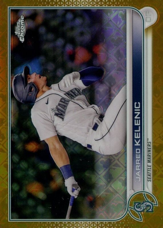 Jarred Kelenic 2022 Topps Chrome Logofractor Edition #97 Gold /50 PSA 10