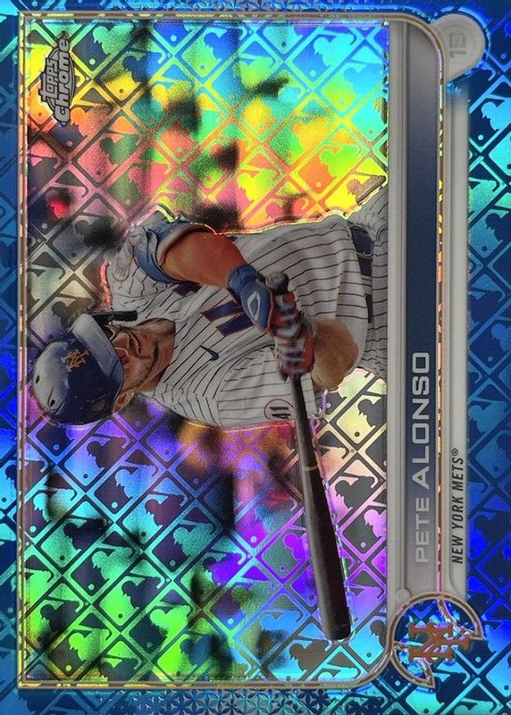 Pete Alonso 2022 Topps Chrome Logofractor Edition #92 Blue /150 PSA 10