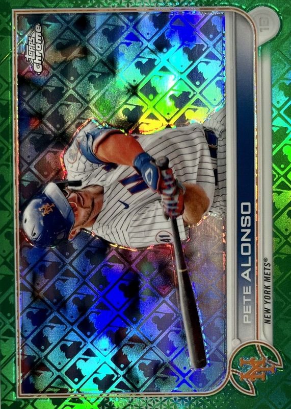 Pete Alonso 2022 Topps Chrome Logofractor Edition #92 Green /99 SGC 9.5