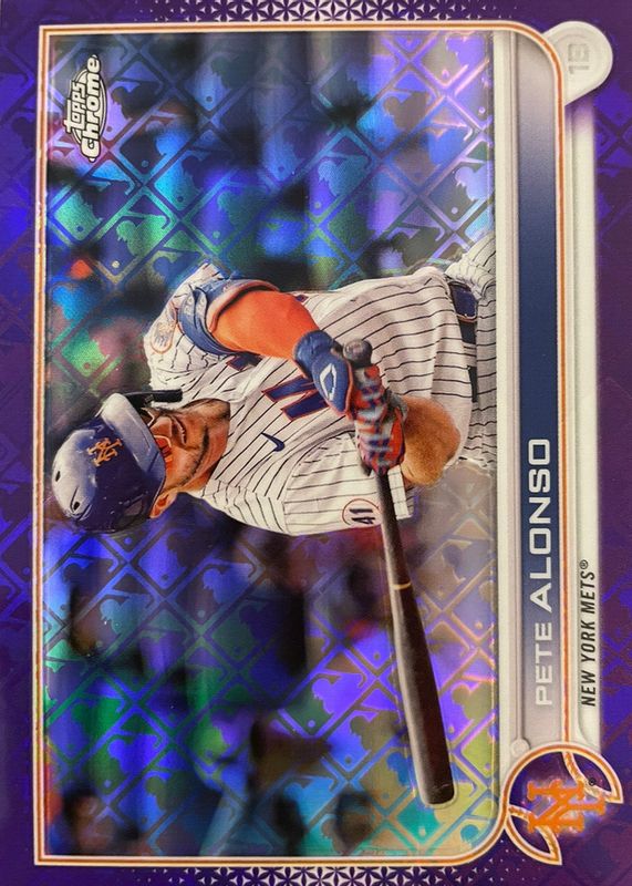 Pete Alonso 2022 Topps Chrome Logofractor Edition #92 Purple /250 BGS 9.5