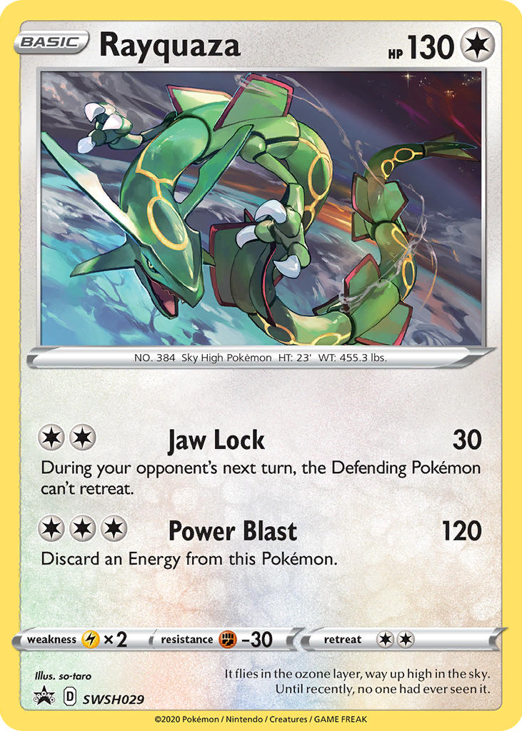 Rayquaza 2020 Sword & Shield: Black Star Promo #SWSH029